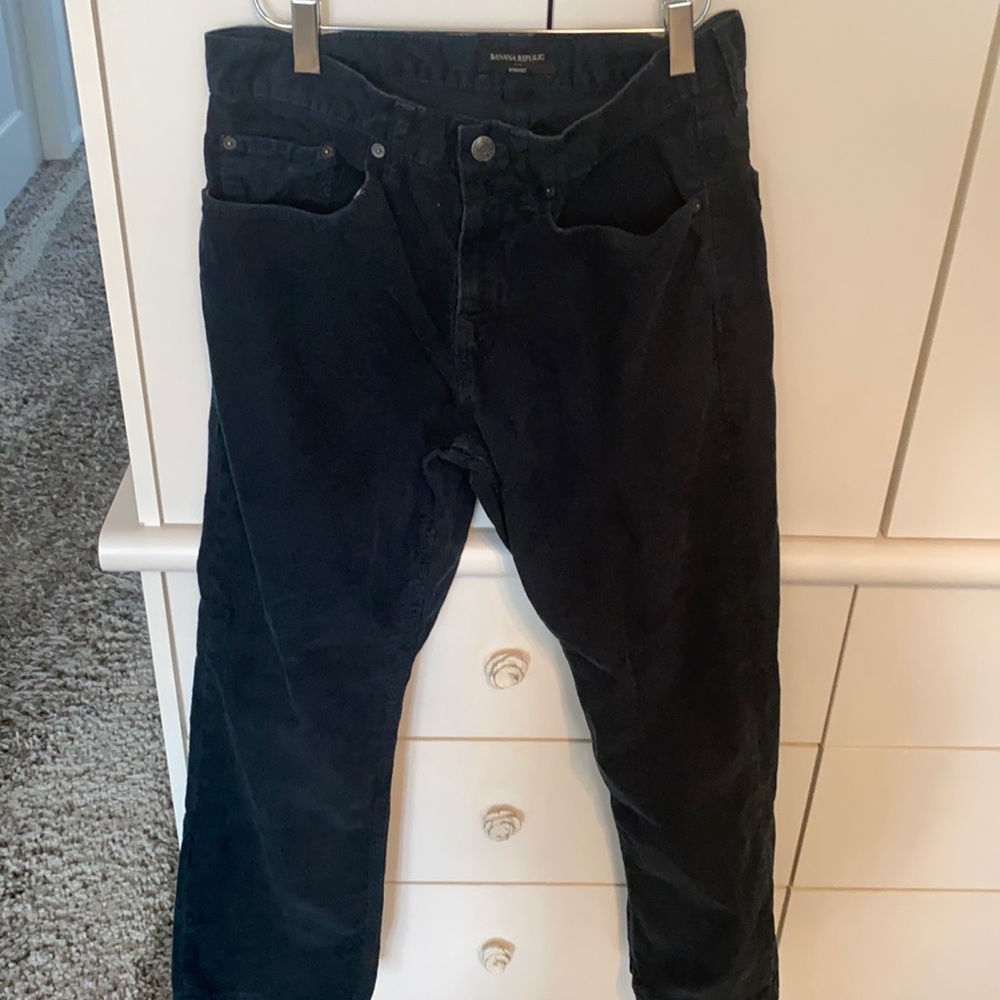 Worn once Banana Republic blue corduroy pants.
